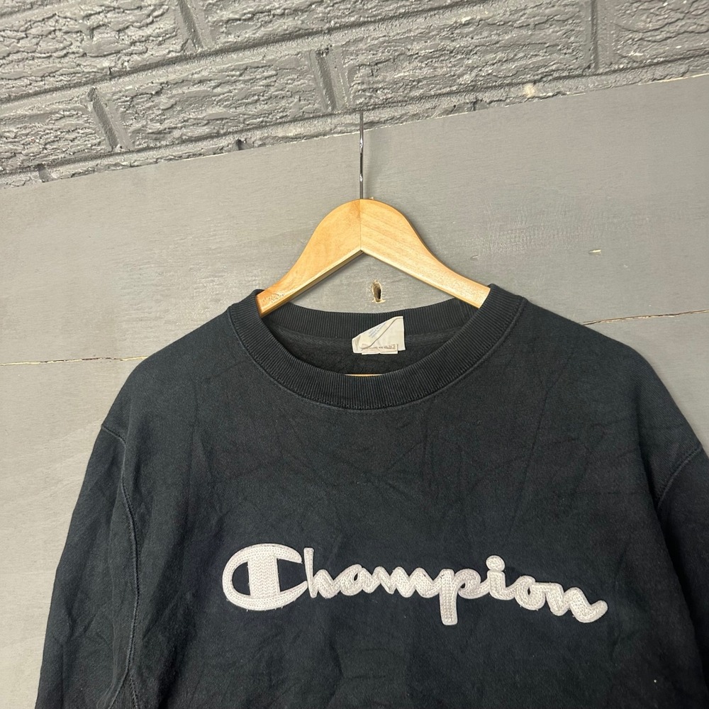 Champion Reverse Weave Crewneck Sweatshirt Black Large